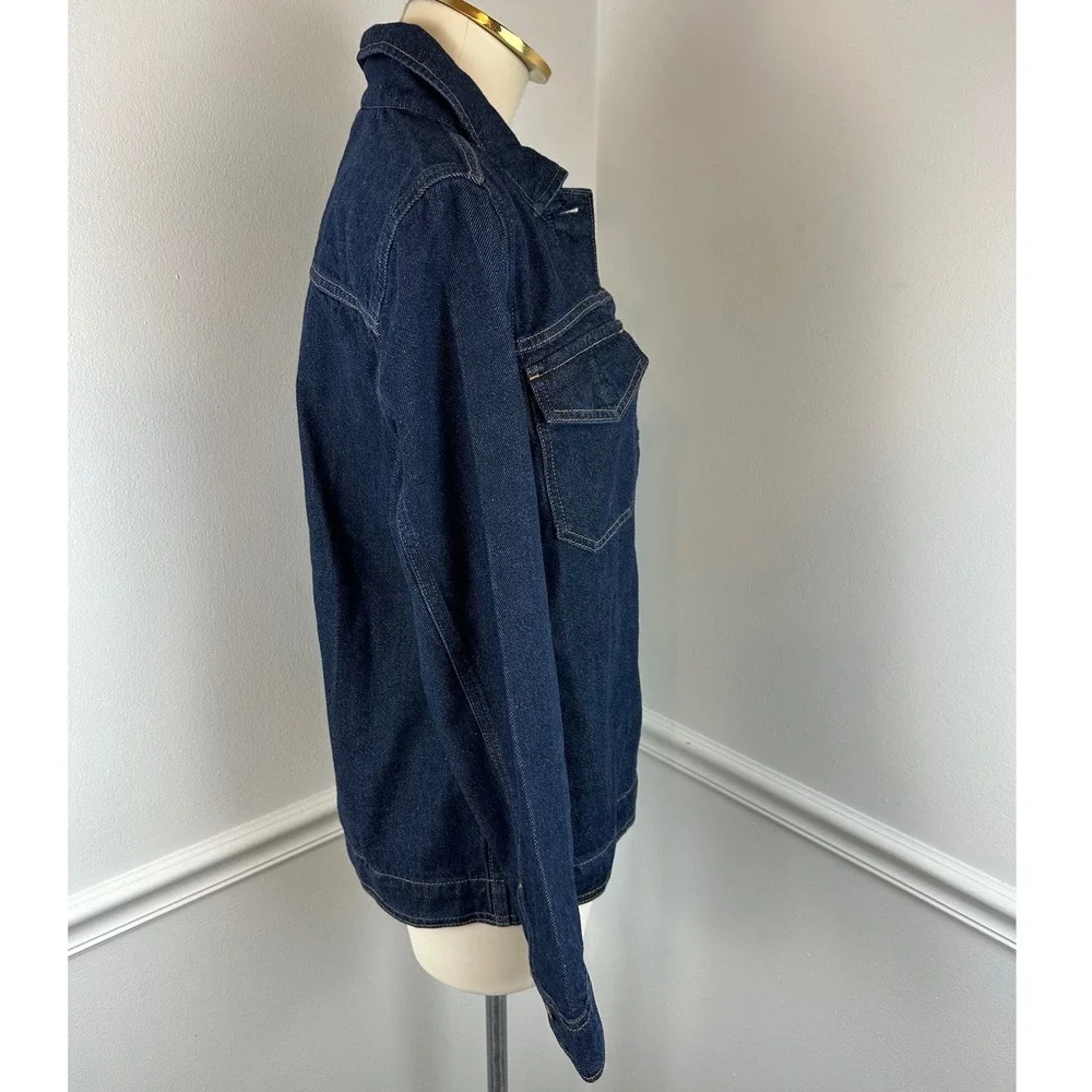 GAP Denim Women's Dark Wash Lightweight Shacket Button-Front NWT Small